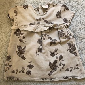 Zara Ruffle Trim Floral Jersey Toddler Dress